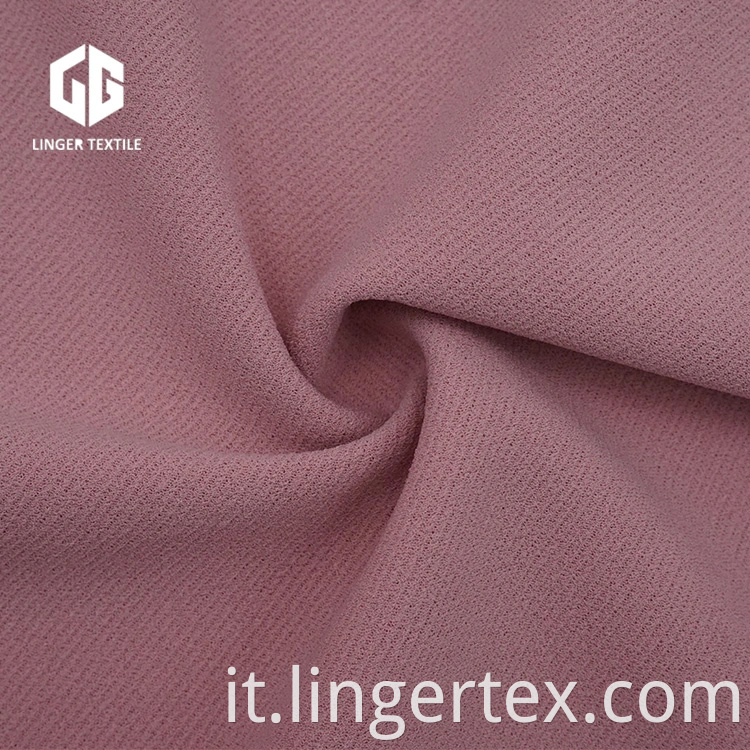 Twill tessuto a maglia poliestere crepe twill tessuti con spandex